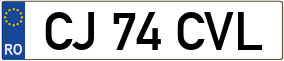 Truck License Plate